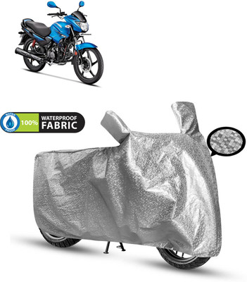 CODOKI Waterproof Two Wheeler Cover for Hero(Glamour Programmed FI BS6, Silver)