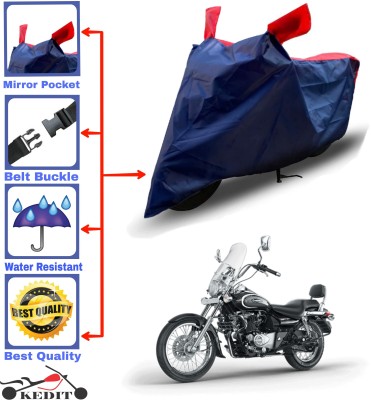 KEDIT Two Wheeler Cover for Bajaj(Avenger 220 Cruise, Red, Blue)