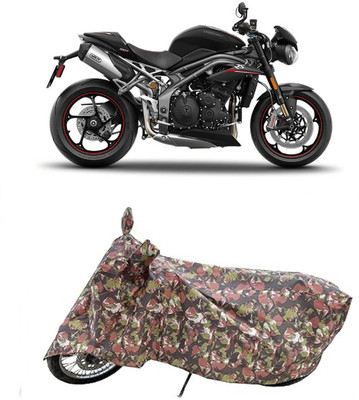 Coxtor Waterproof Two Wheeler Cover for Triumph(Speed Triple BS6, Multicolor)
