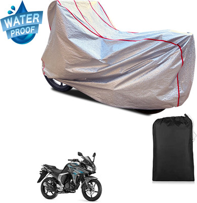 PAGORA Waterproof Two Wheeler Cover for Yamaha(Fazer-FI BS6, Silver)