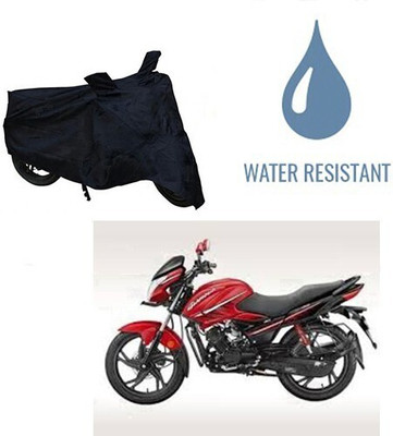 HYBRIDS COLLECTION Waterproof Two Wheeler Cover for Hero(Glamour, Black)
