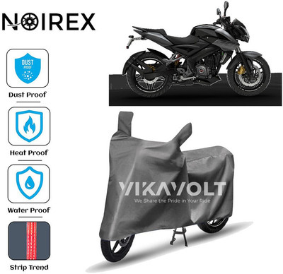 NOIREX Two Wheeler Cover for Bajaj(Pulsar NS 200, Grey)