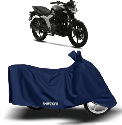 smwzxyu Waterproof Two Wheeler Cover for Bajaj, TVS(Apache RTR 160, Blue)