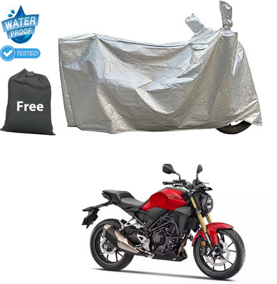 CODOKI Waterproof Two Wheeler Cover for Honda(CB300R, Silver)