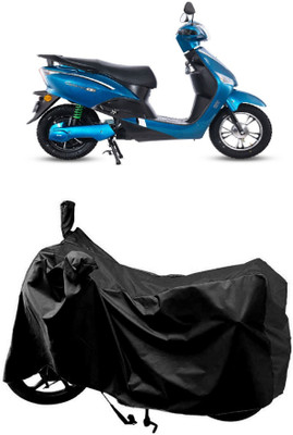 MMSSTAR Waterproof Two Wheeler Cover for Hero(Electric Optima HS500 ER BS6, Black)