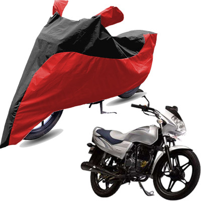 RiderShine Two Wheeler Cover for LML(Freedom Prima, Red, Black)