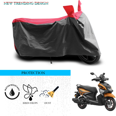 ANTHUB Waterproof Two Wheeler Cover for Yamaha(Ray-ZR 125FI, Grey, Red)