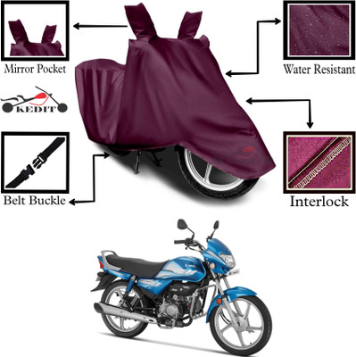 KEDIT Two Wheeler Cover for Hero(Maroon)