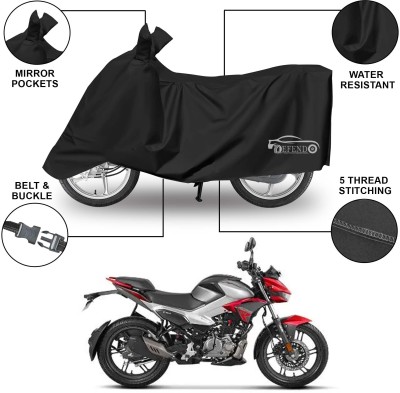 Defendo Waterproof Two Wheeler Cover for Hero(Xtreme 160 R, Black)