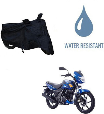 DeepShakshi AUTOMOTIVE Waterproof Two Wheeler Cover for TVS(Flame SR125, Black)
