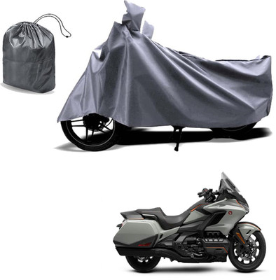 Autoinnovation Waterproof Two Wheeler Cover for Honda(Gold Wing, Grey)