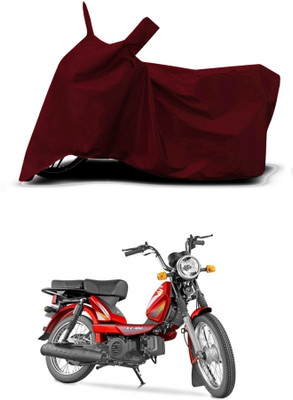 VESMEI Two Wheeler Cover for TVS(XL 1200, Red)