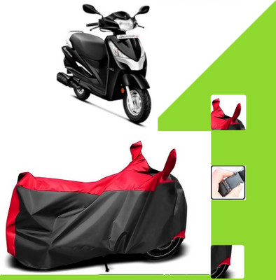 WMIZEXA Two Wheeler Cover for Universal For Bike(MotoCorp Destini 125, Black, Red)