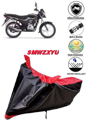 smwzxyu Waterproof Two Wheeler Cover for Bajaj(Platina 100 DTS-i, Red, Black)