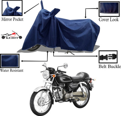 KEDIT Two Wheeler Cover for Hero(Splendor Pro Classic, Blue)