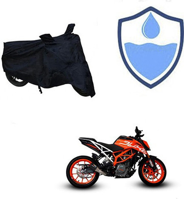DeepShakshi AUTOMOTIVE Waterproof Two Wheeler Cover for KTM(Duke 390, Black)