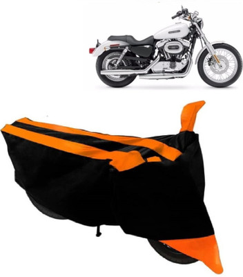 NMJ Waterproof Two Wheeler Cover for Harley Davidson(XL 1200, Orange)