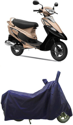 Coxtor Waterproof Two Wheeler Cover for TVS(Scooty Pep+, Blue)