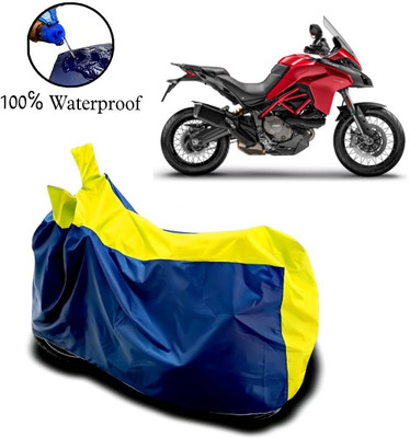 APNEK Waterproof Two Wheeler Cover for Ducati(Multistrada, Yellow, Blue)