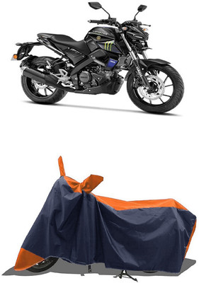 SUGASHRI Waterproof Two Wheeler Cover for Yamaha(MT 15 New BS6, Orange, Blue)