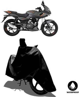 Amexride Waterproof Two Wheeler Cover for Bajaj(Pulsar 180F BS6, Black)