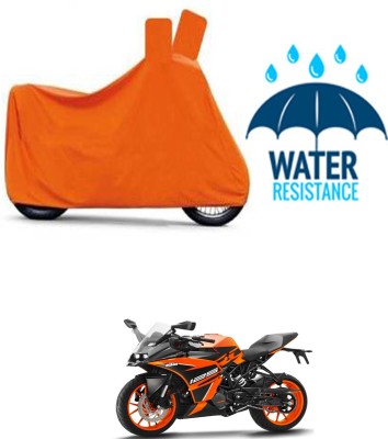 DeepShakshi AUTOMOTIVE Waterproof Two Wheeler Cover for KTM(RC 125, Orange)