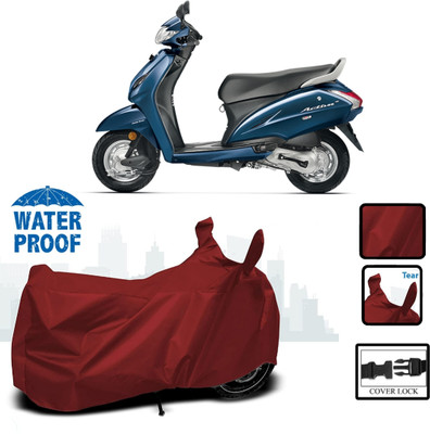 HWSXQAE Waterproof Two Wheeler Cover for Honda(Maroon)