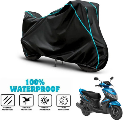 ANTHUB Waterproof Two Wheeler Cover for Yamaha(Ray Z, Black)
