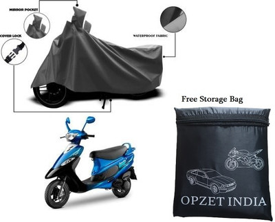 Mdstar Waterproof Two Wheeler Cover for TVS(Pep Plus BS6, Grey)