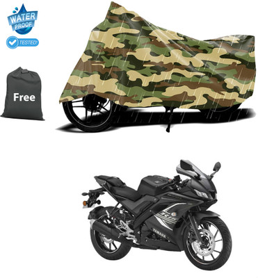PAGORA Waterproof Two Wheeler Cover for Yamaha(YZF R15 BS6, Yellow)