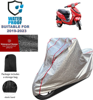 GOSHIV-car and bike accessories Waterproof Two Wheeler Cover for Hero(Electric Photon BS6, Silver)