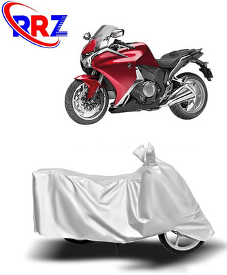 RRZ Waterproof Two Wheeler Cover for Honda(VFR 1200F, White)