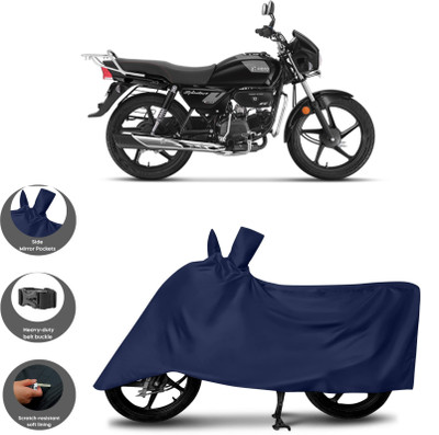 WMIZEXA Waterproof Two Wheeler Cover for Universal For Bike(Splendor Plus, Blue)