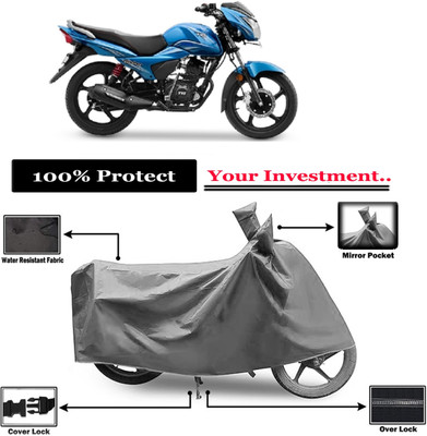 Amexride Two Wheeler Cover for TVS(Victor, Grey)