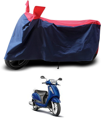 KEDIT Two Wheeler Cover for Suzuki(New Access 125, Red, Blue)