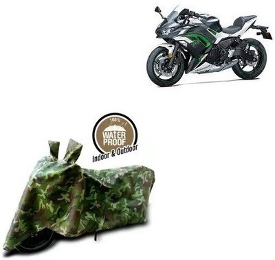 THE REAL ARV Waterproof Two Wheeler Cover for Kawasaki(Ninja 650 BS6, Multicolor)