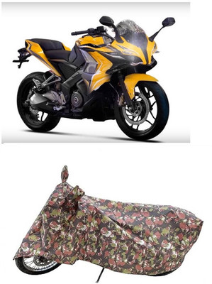 Coxtor Waterproof Two Wheeler Cover for Bajaj(Pulsar SS400, Multicolor)