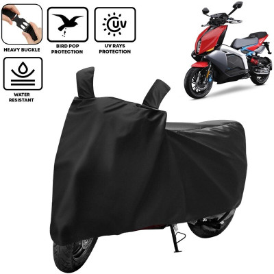 kerwa Two Wheeler Cover for TVS(X1, Black)