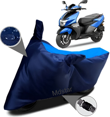 Mdstar Waterproof Two Wheeler Cover for TVS(NTORQ, Blue)