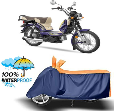ROYAL AUTO MART Waterproof Two Wheeler Cover for TVS(XL 100, Orange, Blue)
