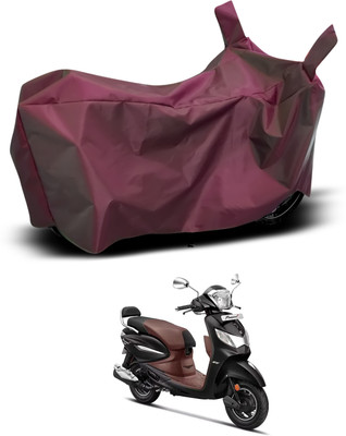 PAGORA Waterproof Two Wheeler Cover for Hero(Pleasure Plus, Maroon)