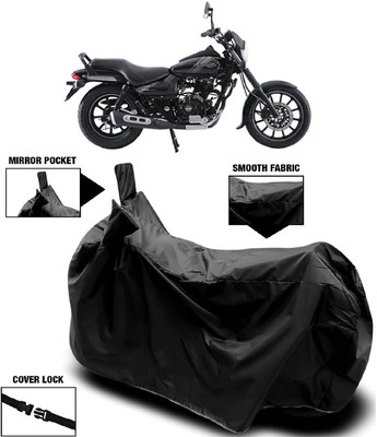 MMSSTAR Waterproof Two Wheeler Cover for Bajaj(Avenger 180 Street, Black)