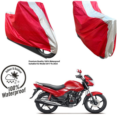 AutoGalaxy Waterproof Two Wheeler Cover for JAWA(42 BS6, Silver, Red)