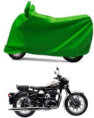 Furious3D Two Wheeler Cover for Royal Enfield(Classic Chrome, Green)
