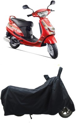 Coxtor Waterproof Two Wheeler Cover for Mahindra(Duro 125, Black)