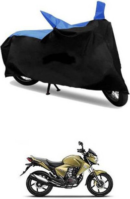 RAAMKM Two Wheeler Cover for Bajaj, Hero, Honda, KTM, KTM, TVS, Yamaha(Blue, Black)