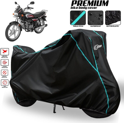AutoGalaxy Waterproof Two Wheeler Cover for Hero(Splendor PRO, Black)