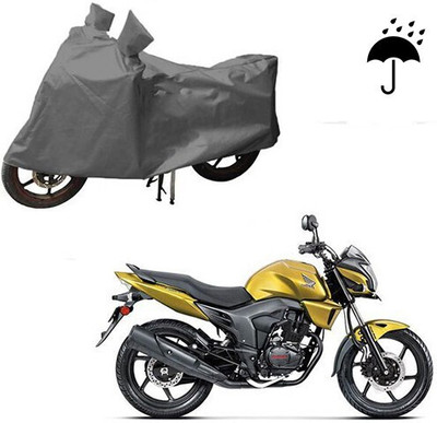 MMSSTAR Waterproof Two Wheeler Cover for Honda(CB Trigger, Grey)