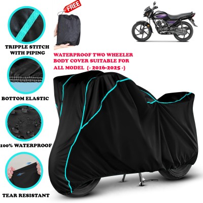 AutoGalaxy Waterproof Two Wheeler Cover for Honda(Dream Yuga, Black)