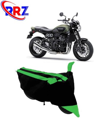 RRZ Waterproof Two Wheeler Cover for Kawasaki(Z900RS, Black, Green)